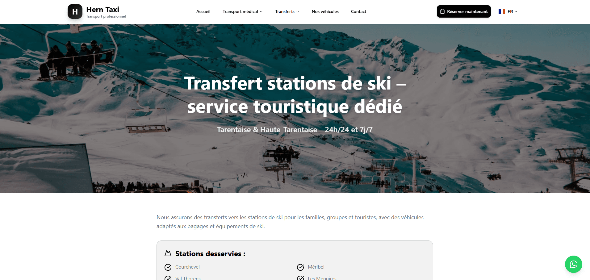 HernTaxi - Transfert stations ski