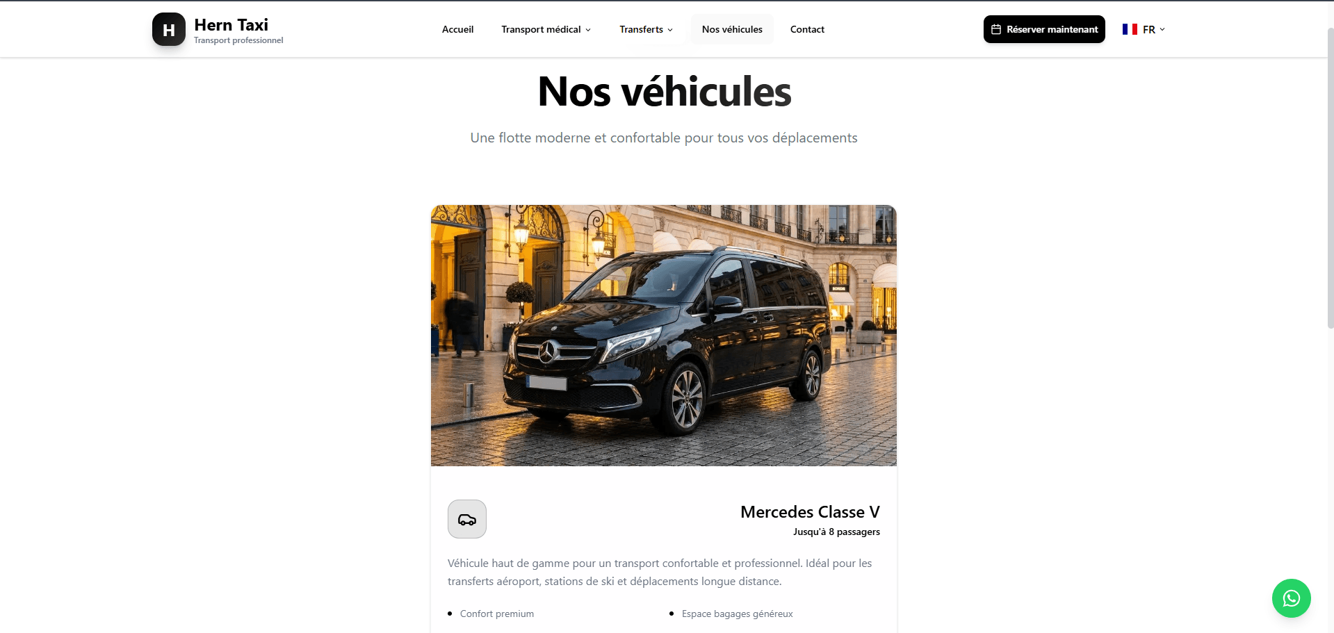 HernTaxi - Nos véhicules