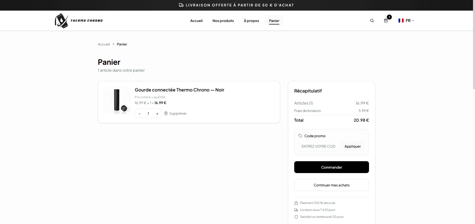 ThermoChron - Panier